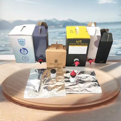 Textured Surface Bag In Box Plastic Container Met Spout Geschikt Voor Liquid Packaging Applicaties