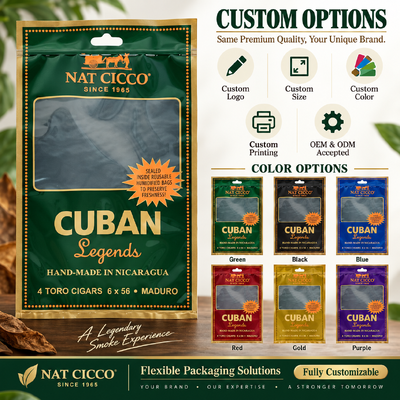 Ziplock Design Cigar Humidor Bags Featuring Inside Humidity Sheet and 009mm Thickness Providing Cigar Moisture Maintenance