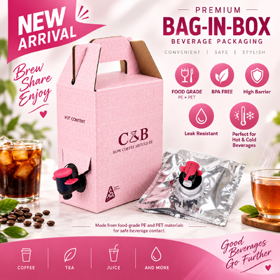 ISO gecertificeerde Bag In Box plastic rechthoekig ontwerp geschikt voor het verpakken van vloeistoffen in de voedingsmiddelen-, dranken- en chemische sector
