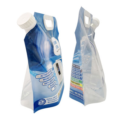 Customized Thickness Stand up Spout Bag Stand Up Pouch Safe Leak Proof Packaging for Juices Sauces and Liquid Detergents