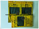 De draagbare Gele Zak van de de Ritssluitingssigaar van OPP/LDPE Bevochtigende met Luchtbevochtiger en venster