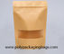 Biologisch afbreekbare Ritssluiting 140 het Document van Micronkraftpapier Zakken voor Koffie Droog Voedsel