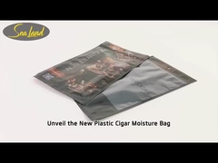 Recycled OPP PE Sigaren Humidor Bags met Zipper Closure Sigaren Humi Zip Bag