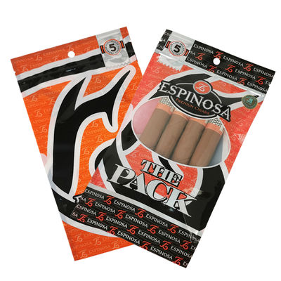 Transparante op maat gemaakte plastic sigarenverpakkingszak sigaren tabak ritszak sigaren plastic verpakking opbergzak