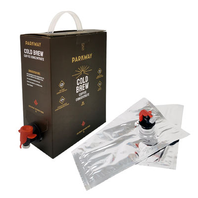 Custom 3L Aluminium Bib Bag in Box Bags met Dispenser Tap voor Liquid Juice Wijn Koffie Olijfolie Verpakkingszakken met Bib Tap