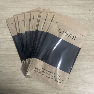 Ziplock Design Sigaren Humidor Bags lichtgewicht en compact met MOPP VMPET PE materiaalstructuur voor sigarenbescherming