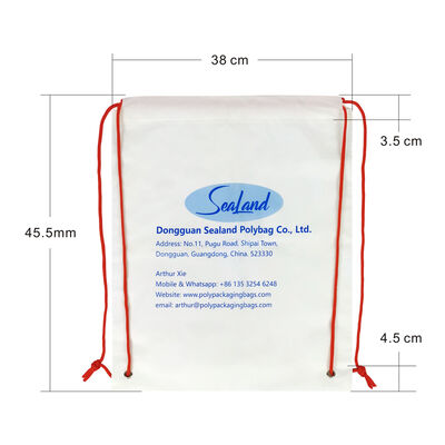 Trekkoordsluiting, trekkoordtas, gepersonaliseerd logo, lichtgewicht nylon tas, ontworpen voor gemakkelijk dragen en effectieve zichtbaarheid