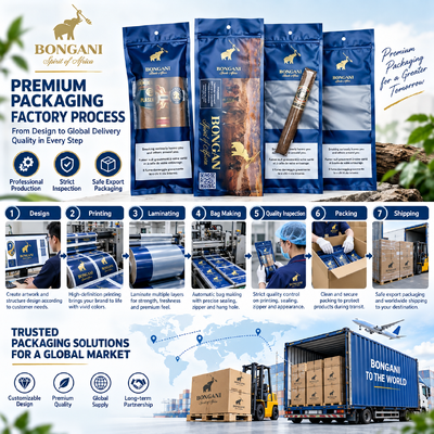 OPP LDPE gelamineerd materiaal Sigaren Humidor zakken lichtgewicht Compact Volume 5 Sigaren Perfecte opslag voor sigarenliefhebbers