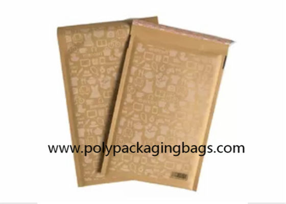 OEM Browm Kraftpapier Bel Mailers met Hete Smeltings Zelfklevende Lijm