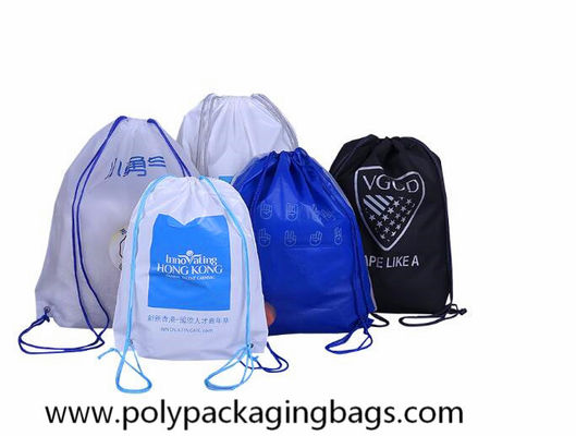 10kgs sterkte Twee Laagcpe LDPE Plastic Drawstring Rugzak